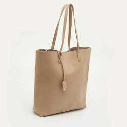 Pre Owned حقيبة يد تسوق سان لوران جلد بيج