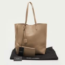 Pre Owned حقيبة يد تسوق سان لوران جلد بيج