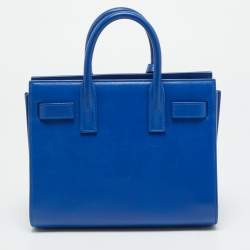 مملوكة مسبقًا Saint Laurent Classic Sac De Jour Nano Blue Leather Tote