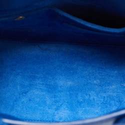 مملوكة مسبقًا Saint Laurent Classic Sac De Jour Nano Blue Leather Tote