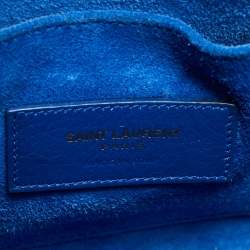 مملوكة مسبقًا Saint Laurent Classic Sac De Jour Nano Blue Leather Tote
