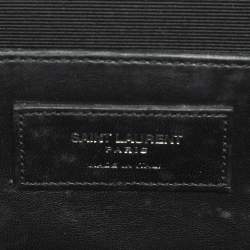 مملوكة مسبقًا Saint Laurent Cassandre Medium Burgundy Matelassé Leather Flap Bag