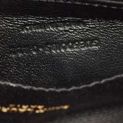 مملوكة مسبقًا حقيبة سلسلة سان لوران مغلف متوسطة سوداء من الجلد المدبوغ والمختلط