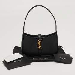 مملوكة مسبقًا حقيبة كتف سان لوران باريس لو 5 À 7 صغيرة جلد أسود