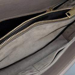 Pre Owned Saint Laurent Paris Grey Leather Sac de Jour Small