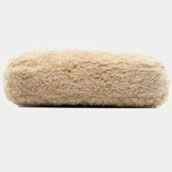 Pre Owned حقيبة كلتش سان لوران باريس ظرف بارز مبطن شيرلينج بني