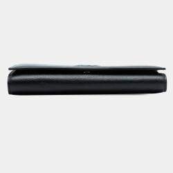 مملوكة مسبقًا Saint Laurent Paris Black Leather Belle de Jour Wallet on Chain