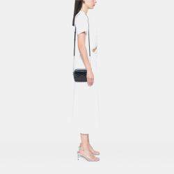 Pre Owned Saint Laurent Paris Black Small Calfskin Loulou Bowling Bag