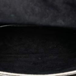 Pre Owned حقيبة كتف نيكي جلد بقر معدني ذهبي سان لوران باريس