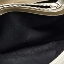 Pre Owned Saint Laurent Loulou Small Light Beige Matelassé Leather Shoulder Bag