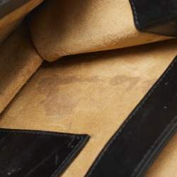 مملوكة مسبقًا Saint Laurent Diagonal Beige/Black Leather Clutch