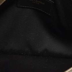 مملوكة مسبقًا Saint Laurent Uptown Brown Leather Pouch