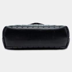 مملوكة مسبقًا Saint Laurent Paris Black Medium Matelasse Leather Monogram Monochrome Loulou Shoulder Bag