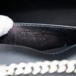 مملوكة مسبقًا Saint Laurent Paris Black Medium Grain De Poudre Leather Monogram Kate Crossbody