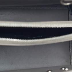 مملوكة مسبقًا Saint Laurent Classic Sac De Jour Small Grey Croc Embossed Leather Tote