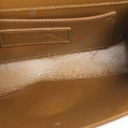 Pre Owned Saint Laurent Paris Kate Small Khaki Suede Shoulder Bag