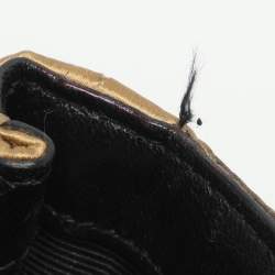 Pre Owned Saint Laurent Paris Monogram Baby Gold Leather and Sequins Shoulder Bag