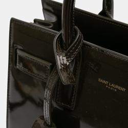 مملوكة مسبقًا Saint Laurent Paris Green Nano Patent Sac de Jour Satchel