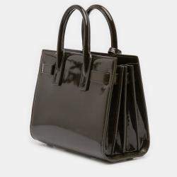مملوكة مسبقًا Saint Laurent Paris Green Nano Patent Sac de Jour Satchel