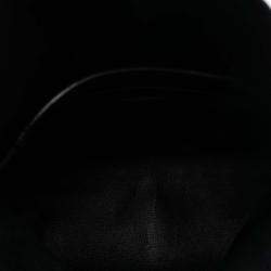 Pre Owned Saint Laurent Paris Black Lambskin Monogram Cassandre Envelope Messenger Bag