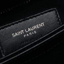 مملوكة مسبقًا Saint Laurent Paris Black Toy Matelasse Leather Monogram LouLou Crossbody