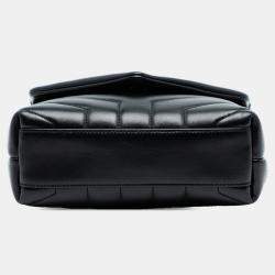 مملوكة مسبقًا Saint Laurent Paris Black Toy Matelasse Leather Monogram LouLou Crossbody