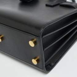 Pre Owned حقيبة يد توتس سان لوران كلاسيك ساك دو جور نانو جلد أسود