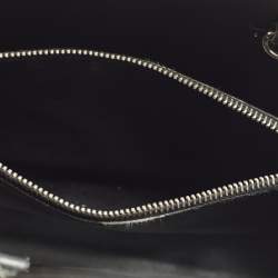 Pre Owned Saint Laurent Classic Sac De Jour Baby Black Croc Embossed Leather Tote