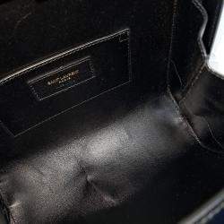 Pre Owned حقيبة سان لوران باريس أناييس بوكس جلد أسود