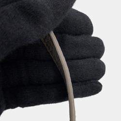 مملوكة مسبقًا Saint Laurent Paris Kate Chain Wallet Gray Croco Embossed Leather