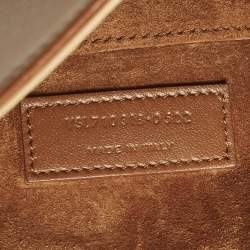 مملوكة مسبقًا حقيبة هوبو سان لوران صغيرة جلد بني فاتح