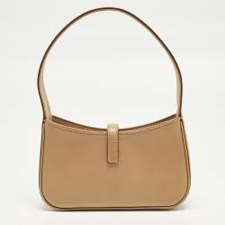 مملوكة مسبقًا حقيبة هوبو سان لوران صغيرة جلد بني فاتح