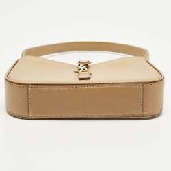 مملوكة مسبقًا حقيبة هوبو سان لوران صغيرة جلد بني فاتح