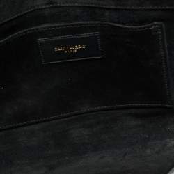 Pre Owned Saint Laurent Y-Ligne Black Leather Clutch