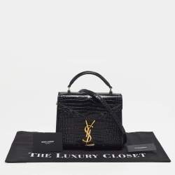 Pre Owned حقيبة سان لوران يد علوية كاسندرا ميني جلد أوف وايت