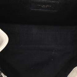 مملوكة مسبقًا حقيبة كتف سان لوران باريس نوليتا مونوغرام شيفرون جلدية بنية صغيرة