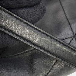 Pre Owned Saint Laurent Paris Jamie 4.3 Chain Shoulder Bag Black Lambskin Size Small