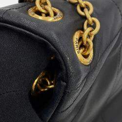 Pre Owned Saint Laurent Paris Jamie 4.3 Chain Shoulder Bag Black Lambskin Size Small