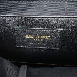 Pre Owned Saint Laurent Paris Jamie 4.3 Chain Shoulder Bag Black Lambskin Size Small