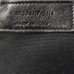 Pre Owned حقيبة يد سان لوران بوكساندرا جلد شيفرون مونوغرامي سوداء بسلسلة