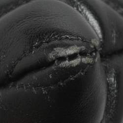 مملوكة مسبقًا Saint Laurent Cassandra Black Matelassé Leather Tablet Pouch 