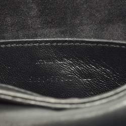 Pre Owned Saint Laurent Kim Tassel Black Leather Crossbody Bag