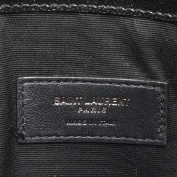 Pre Owned Saint Laurent Uptown Black Leather Clutch