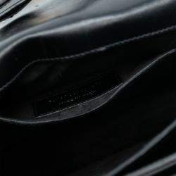 Pre Owned Saint Laurent Paris Black Medium Leather High School Satchel