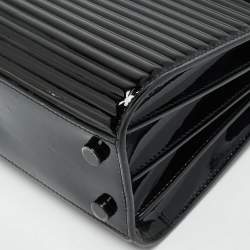 مملوكة مسبقًا Saint Laurent Classic Sac De Jour Nano Black Ribbed Patent Leather Tote