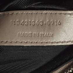 Pre Owned حقيبة سان لوران كلاسيك ساك دو جور يد جلد بيج داكن صغيرة