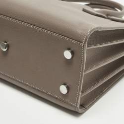 Pre Owned حقيبة سان لوران كلاسيك ساك دو جور يد جلد بيج داكن صغيرة