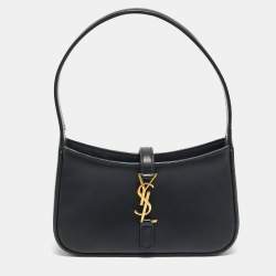 مملوكة مسبقًا Saint Laurent LE 5 À 7 Mini Black Leather Hobo