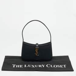 مملوكة مسبقًا Saint Laurent LE 5 À 7 Mini Black Leather Hobo