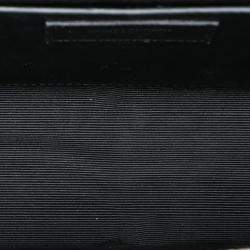 Pre Owned حقيبة سان لوران باريس مونوغرام كيت حبيبات بيضاء متوسطة الحجم